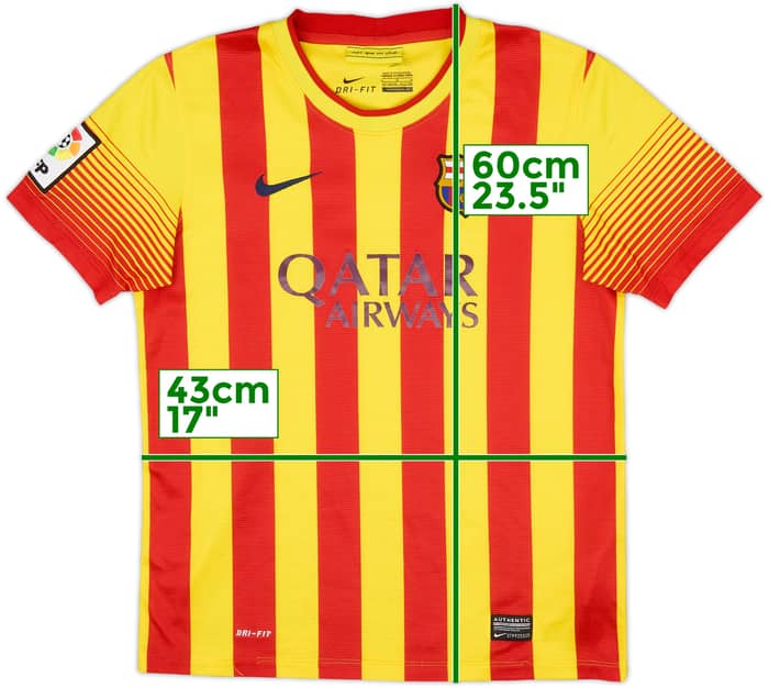2013-15 Barcelona Away Shirt - 6/10 - (L.Boys)