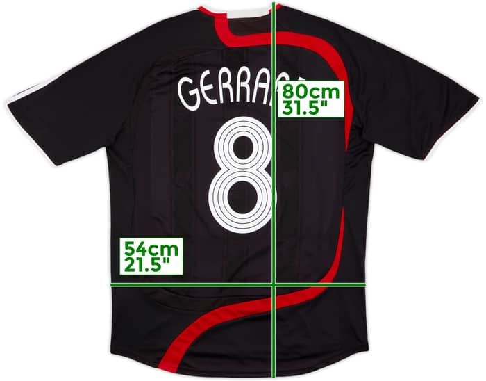 2007-08 Liverpool Third Shirt Gerrard #8 - 6/10 - (L)