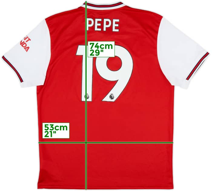 2019-20 Arsenal Home Shirt Pepe #19 - 9/10 - (L)