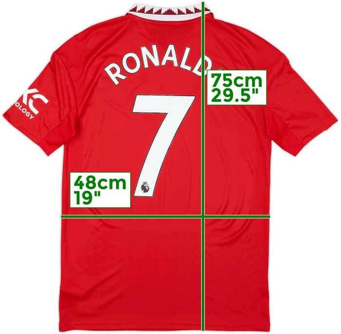 2022-23 Manchester United Home Shirt Ronaldo #7 - 10/10 - (XL.Boys)