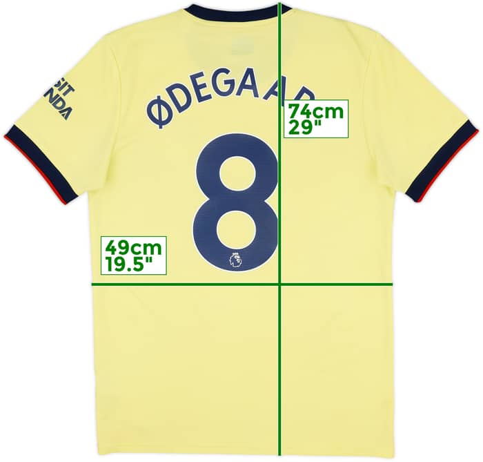 2021-22 Arsenal Away Shirt Odegaard #8 - 8/10 - (M)
