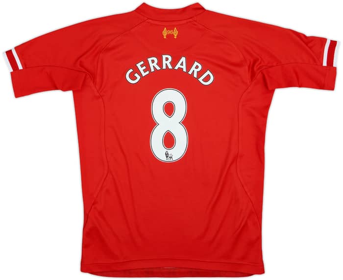 2013-14 Liverpool Home Shirt Gerrard #8 - 7/10 - (M.Boys)