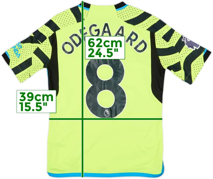 2023-24 Arsenal Away Shirt Odegaard #8 - 9/10 - (M.Boys)