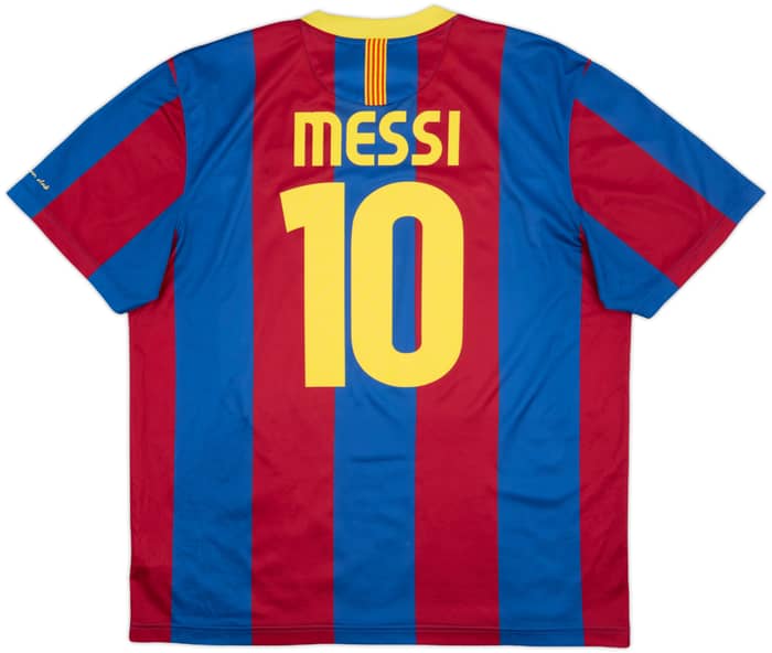 2010-11 Barcelona Basic Home Shirt Messi #10 - 7/10 - (XL)