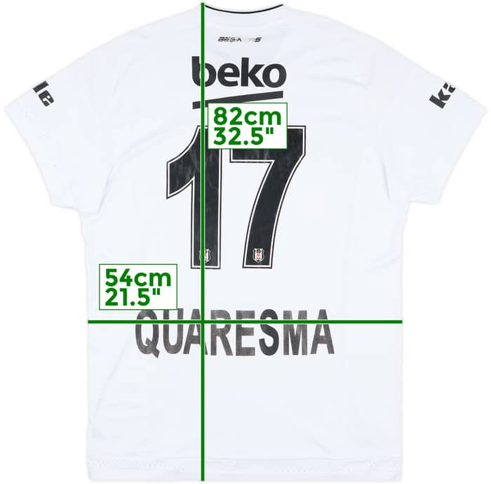 2015-16 Besiktas Home Shirt Quaresma #17 - 6/10 - (XL)