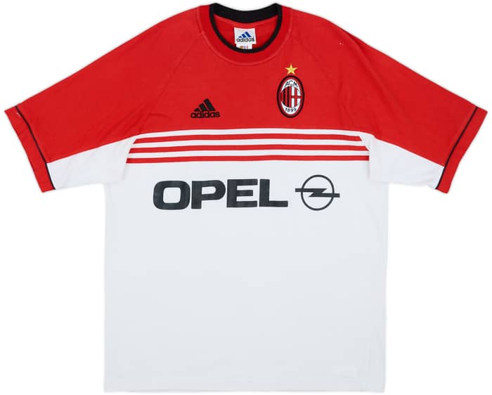 1998-00 AC Milan adidas Cotton Tee - 8/10 - (M/L)