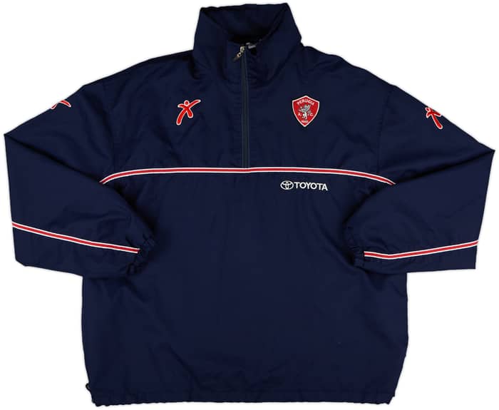 2003-04 Perugia Galex Hooded 1/4 Zip Sweat Top - 10/10 - (XL)