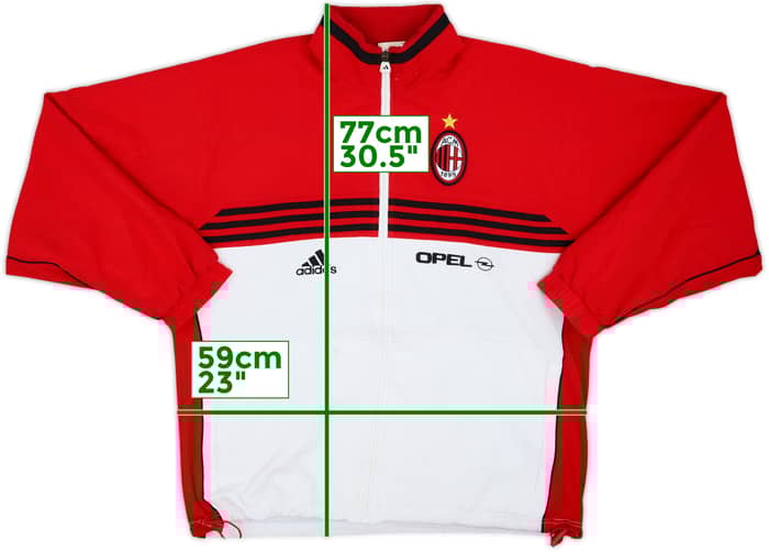 2000-02 AC Milan adidas Track Jacket - 6/10 - (M)