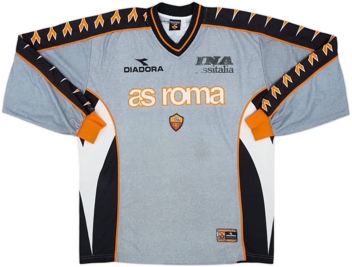 1999-00 Roma Diadora Training L/S Shirt - 6/10 - (XL)