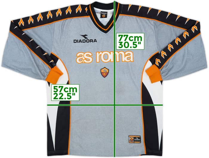 1999-00 Roma Diadora Training L/S Shirt - 6/10 - (XL)