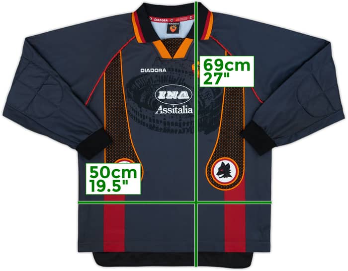 1997-98 Roma GK Shirt - 9/10 - (XL.Boys)