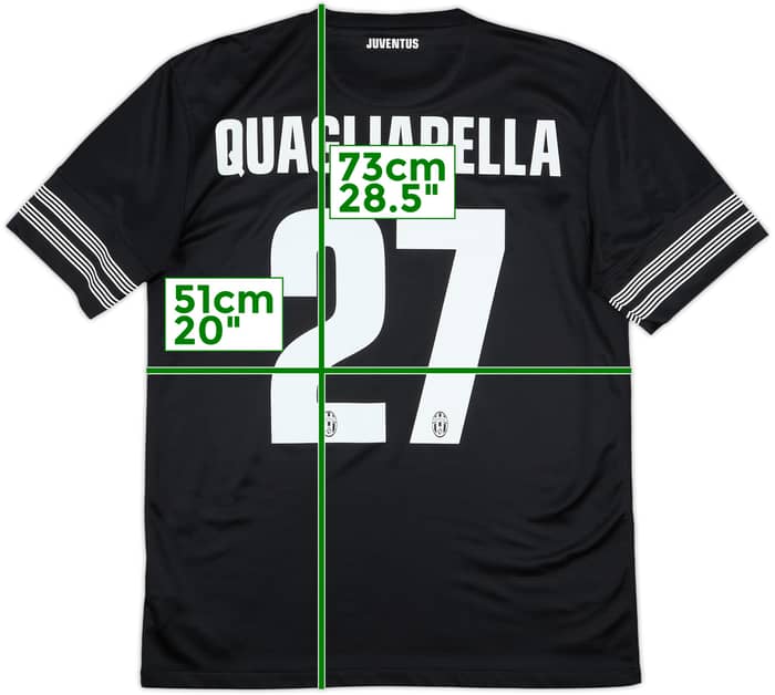 2012-13 Juventus Away Shirt Quagliarella #27 - 10/10 - (M)