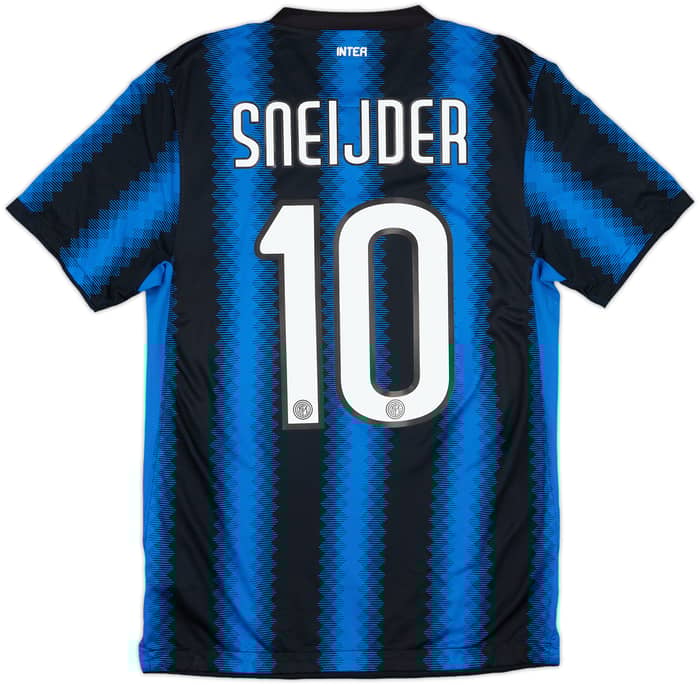 2010-11 Inter Milan Home Shirt Sneijder #10 - 10/10 - (S)