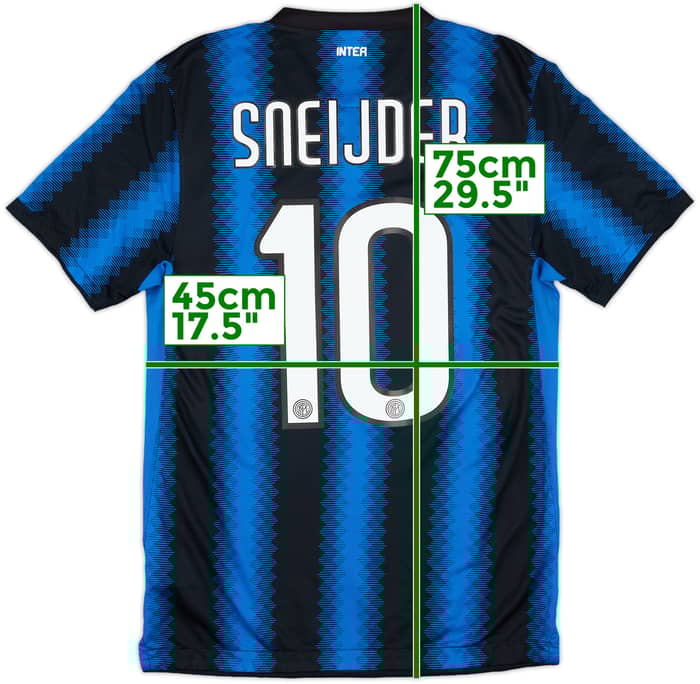 2010-11 Inter Milan Home Shirt Sneijder #10 - 10/10 - (S)