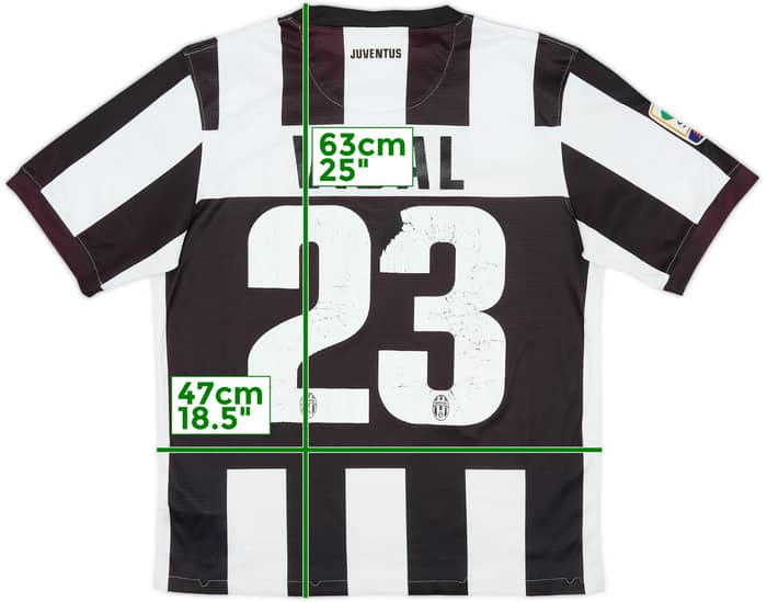 2012-13 Juventus Home Shirt Vidal #23 - 5/10 - (S)
