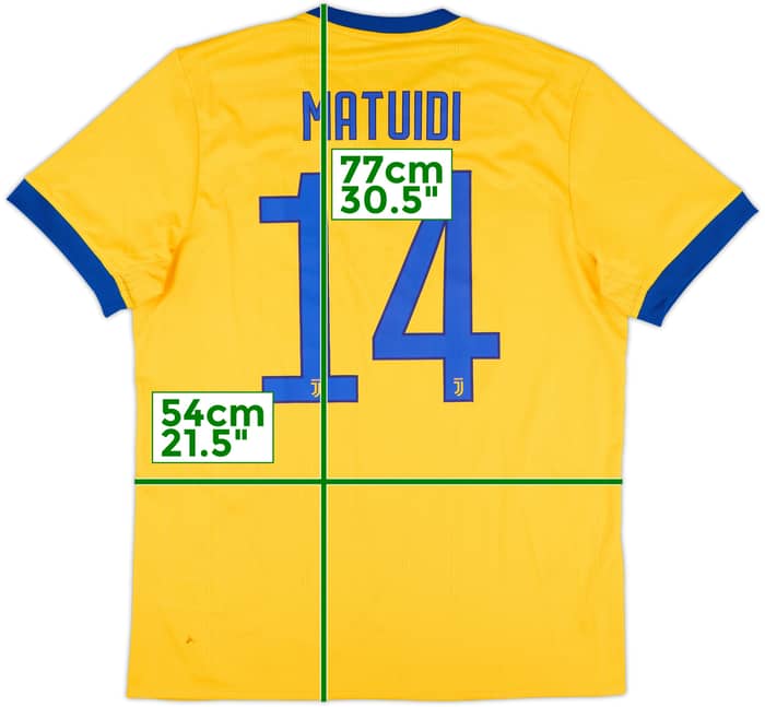 2017-18 Juventus Away Shirt Matuidi #14 - 5/10 - (L)