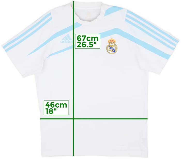 2009-10 Real Madrid adidas Cotton Tee - 6/10 - (S)