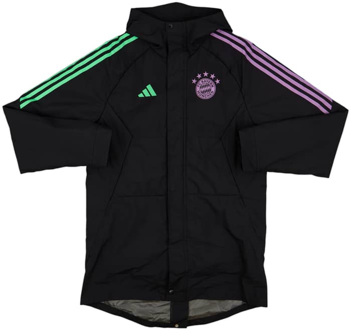 2023-24 Bayern Munich adidas Hooded Padded Bench Coat - 8/10 - (S)