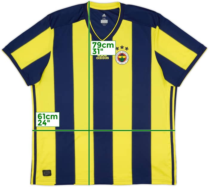 2018-19 Fenerbahce Home Shirt - 7/10 - (XXL)