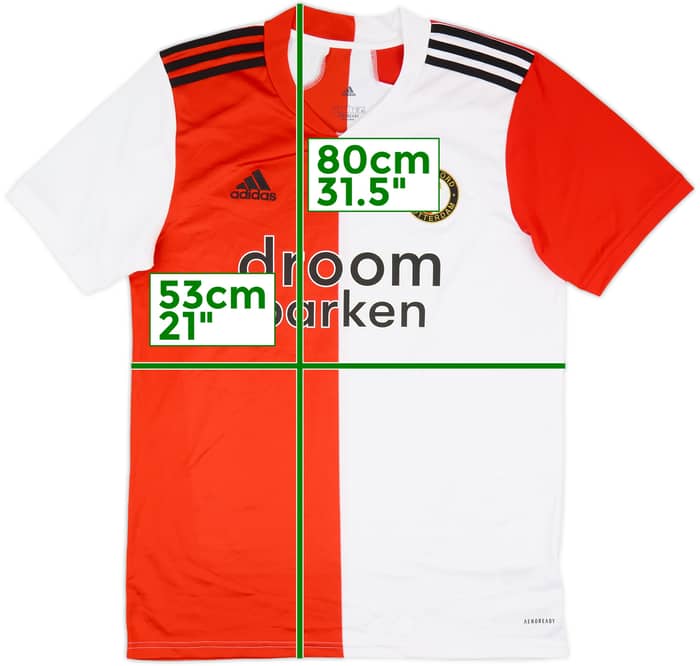 2020-21 Feyenoord Home Shirt - 9/10 - (L)