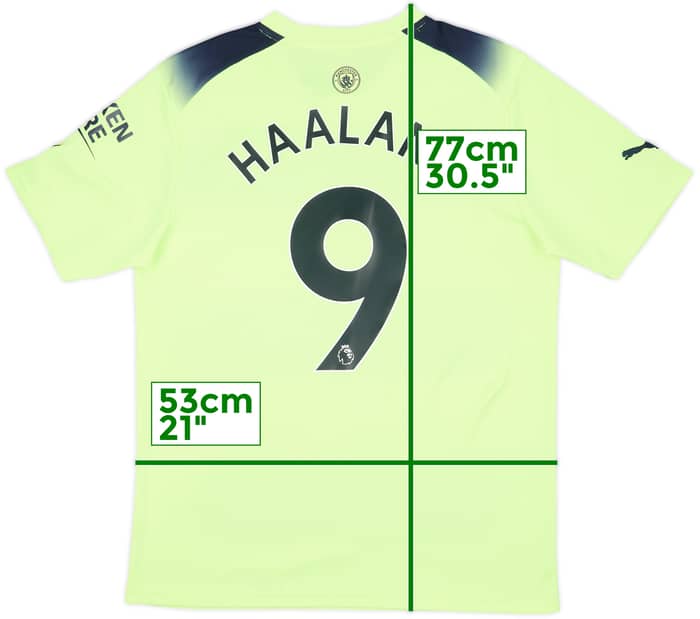 2022-23 Manchester City Third Shirt Haaland #9 - 10/10 - (L)