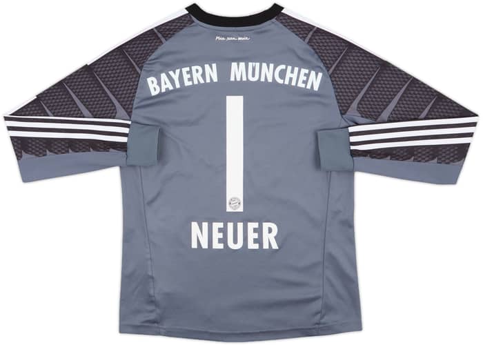 2014-15 Bayern Munich GK Shirt Neuer #1 - 6/10 - (L.Boys)