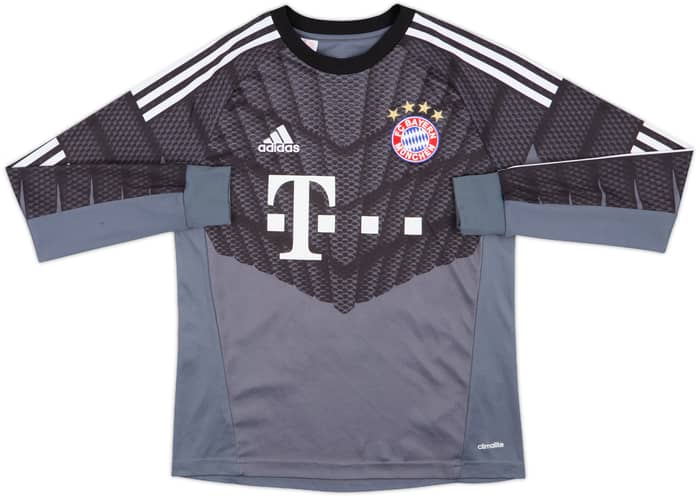 2014-15 Bayern Munich GK Shirt Neuer #1 - 6/10 - (L.Boys)