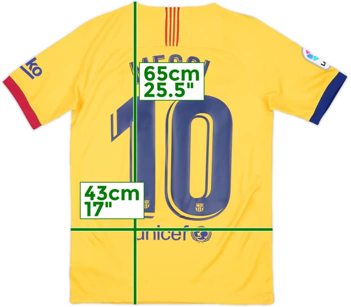 2019-20 Barcelona Away Shirt Messi #10 - 9/10 - (L.Boys)