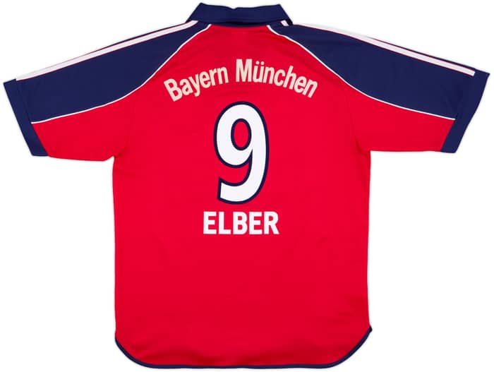 1999-01 Bayern Munich Home Shirt Elber #9 - 8/10 - (M)