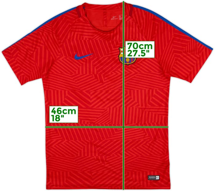 2016-17 Barcelona Nike Training Shirt - 9/10 - (M)