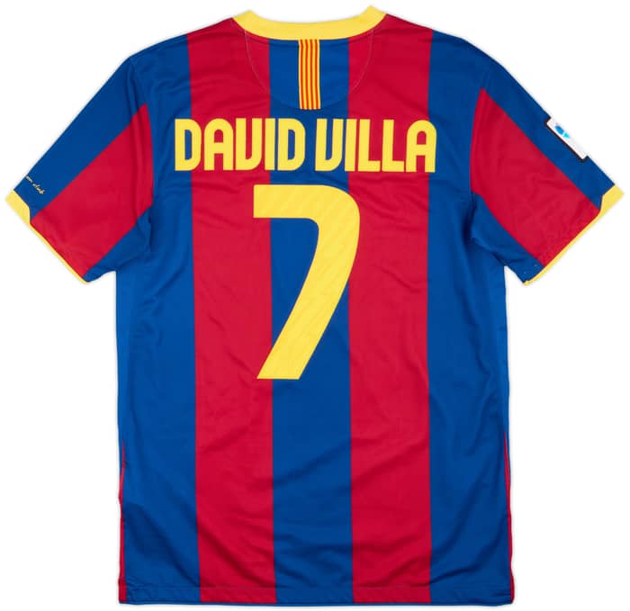 2010-11 Barcelona Home Shirt David Villa #7 - 7/10 - (M)