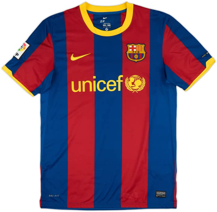 2010-11 Barcelona Home Shirt David Villa #7 - 7/10 - (M)