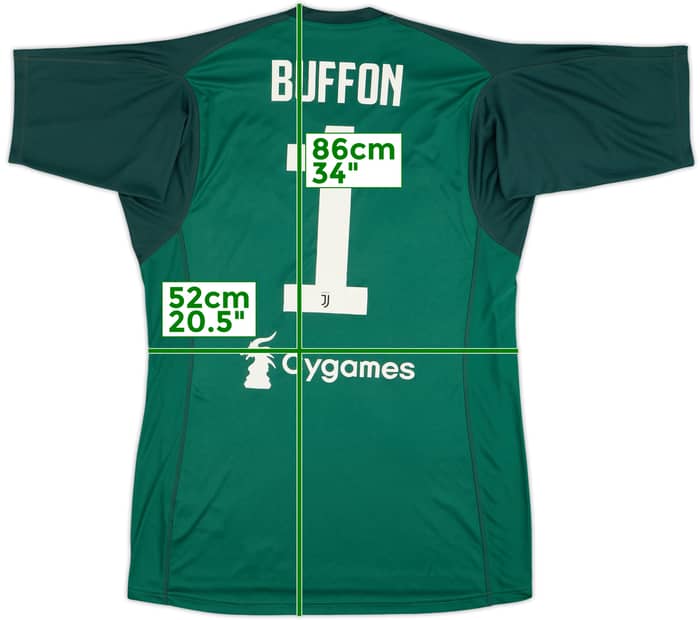 2018-19 Juventus GK S/S Shirt Buffon #1 - 8/10 - (L)
