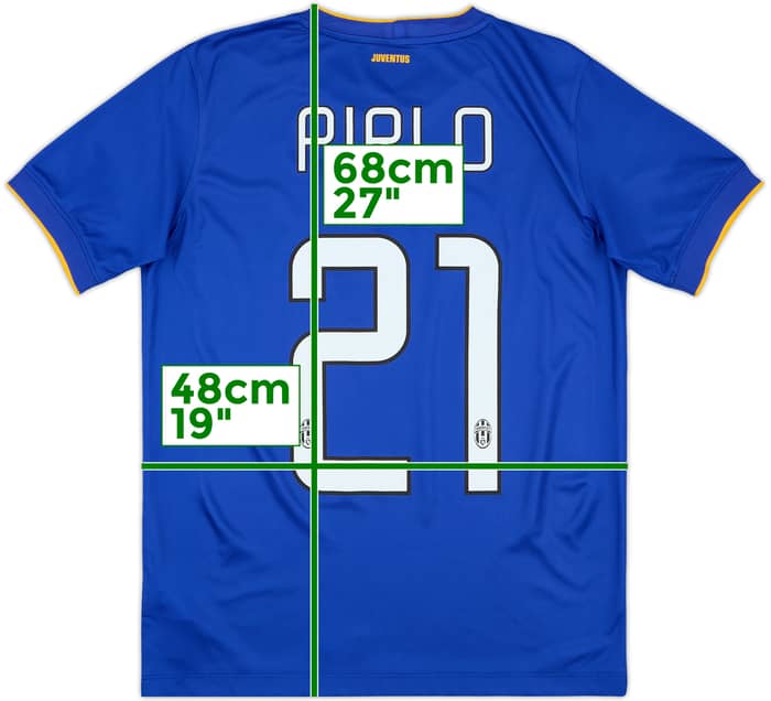 2014-15 Juventus Away Shirt Pirlo #21 - 9/10 - (XL.Boys)