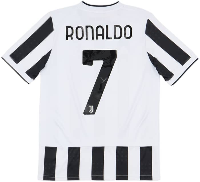 2021-22 Juventus Home Shirt Ronaldo #7 - 9/10 - (XL.Boys)