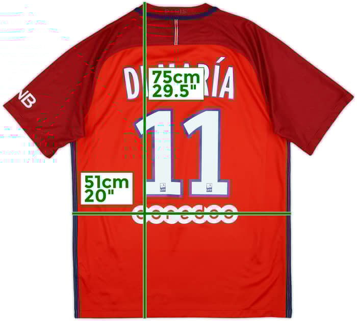 2016-17 Paris Saint-Germain Away Shirt Di Maria #11 - 10/10 - (M)