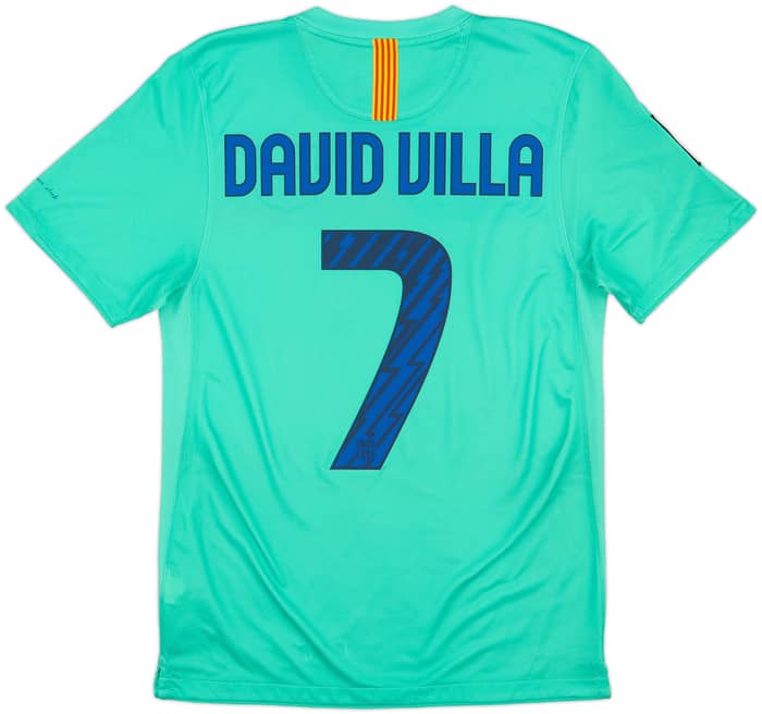 2010-11 Barcelona Away Shirt David Villa #7 - 8/10 - (S)