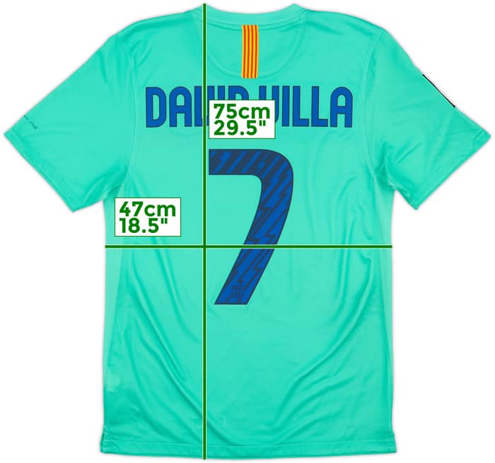 2010-11 Barcelona Away Shirt David Villa #7 - 8/10 - (S)