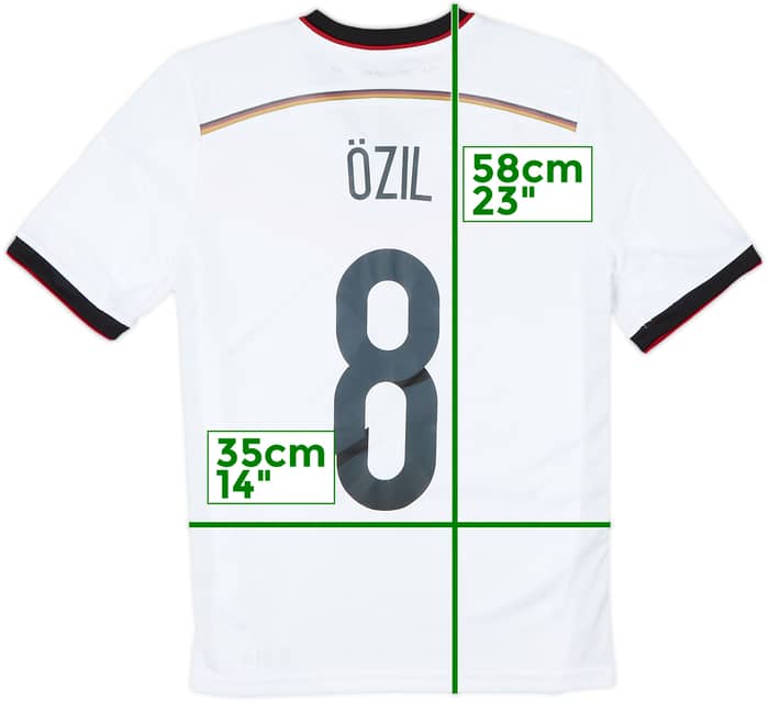 2014-15 Germany Home Shirt Ozil #8 - 9/10 - (L.Boys)