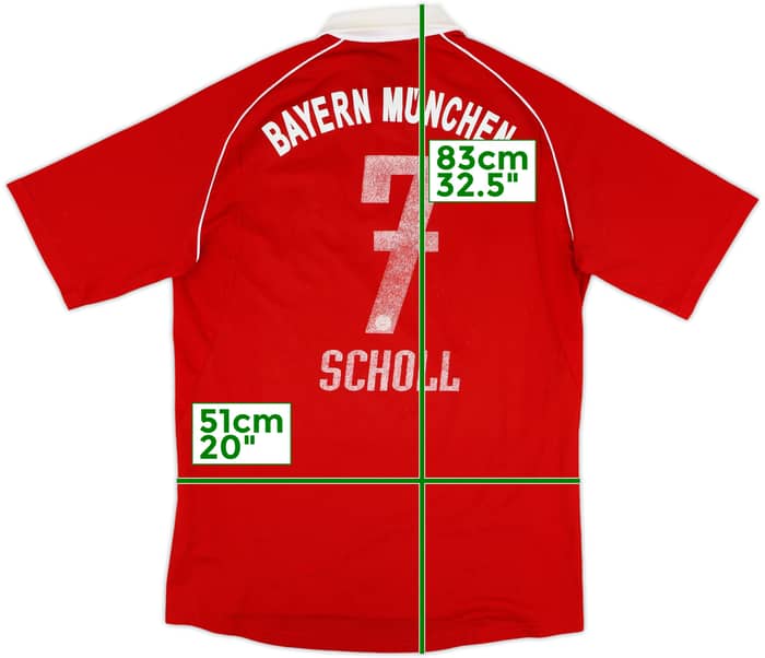 2005-06 Bayern Munich Home Shirt Scholl #7 - 4/10 - (M)