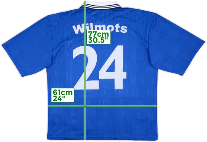 1997-98 Schalke Home Shirt Wilmots #24 - 8/10 - (XXL)