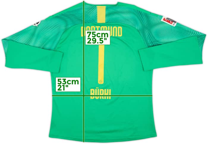 2019-20 Borussia Dortmund GK Shirt Burki #1 - 7/10 - (XL)