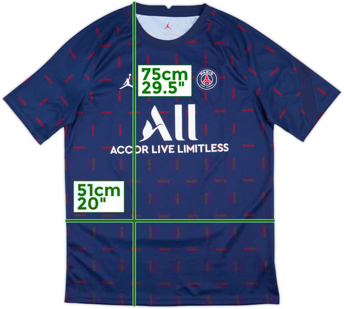 2021-22 Paris Saint-Germain Nike Jordan Training Shirt - 9/10 - (L)