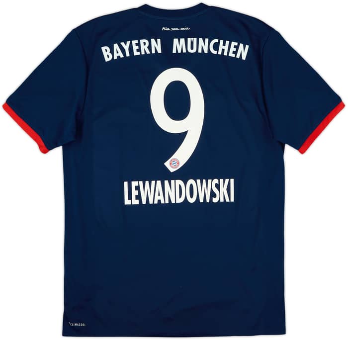 2017-18 Bayern Munich Away Shirt Lewandowski #9 - 7/10 - (M)