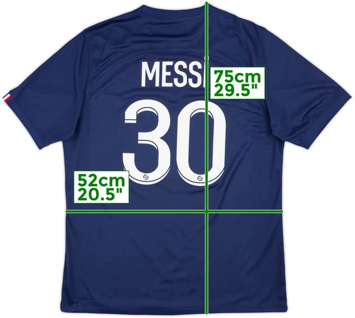 2022-23 Paris Saint-Germain Home Shirt Messi #30 - 6/10 - (L)