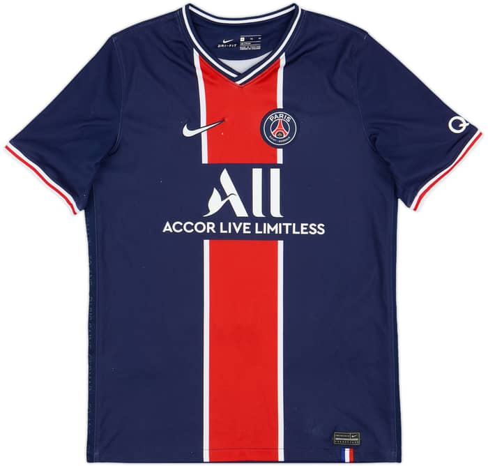 2020-21 Paris Saint-Germain Home Shirt Mbappe #7 - 7/10 - (XL.Boys)