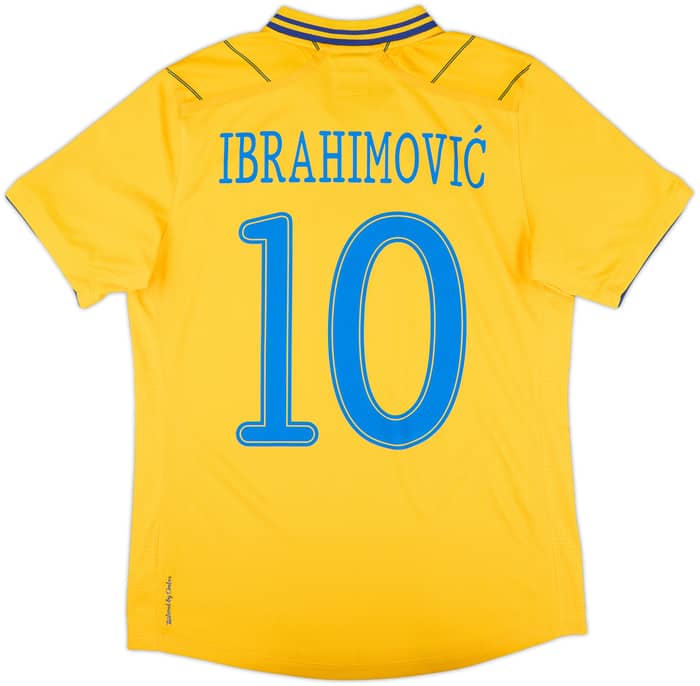 2012-13 Sweden Home Shirt Ibrahimovic #10 - 8/10 - (S)