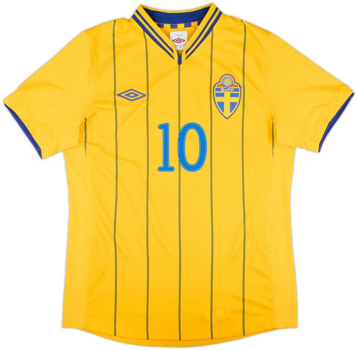 2012-13 Sweden Home Shirt Ibrahimovic #10 - 8/10 - (S)
