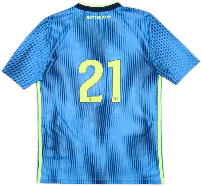2019-20 Feyenoord Away Shirt #21 - 6/10 - (L.Boys)