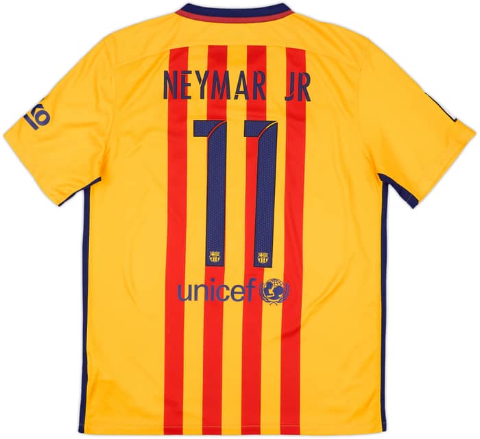 2015-16 Barcelona Away Shirt Neymar #11 - 10/10 - (L)